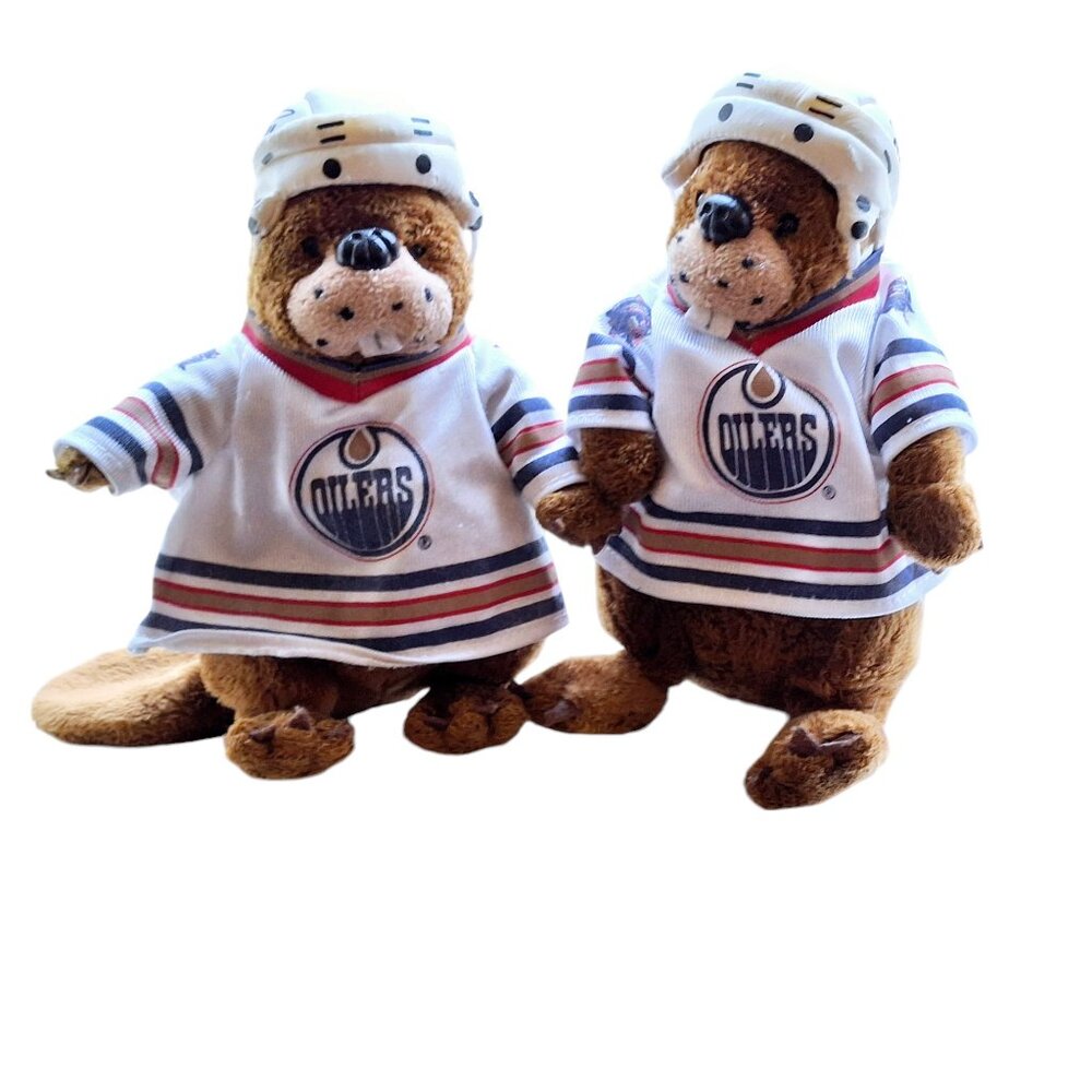 NHL Edmonton Oilers Beavers In Uniform Plush Collectibles